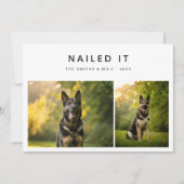 Einfach Funny Hund 2 Foto Nails Weihnachten (Vorderseite)