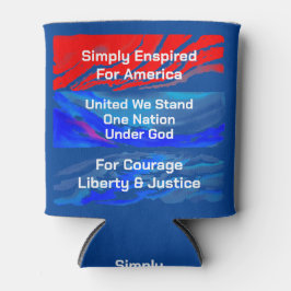 Einfach für Amerika eine Nation angeregt Dosenkühler