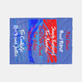 Einfach für Amerika eine Nation unter Gott befohle Fleecedecke (Vorderseite (Horizontal))