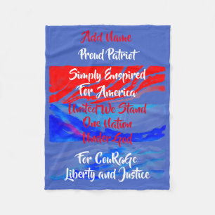 Einfach für Amerika eine Nation unter Gott befohle Fleecedecke