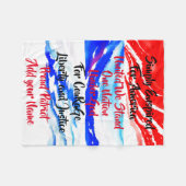 Einfach für Amerika inspiriert eine Nation individ Fleecedecke (Vorderseite (Horizontal))