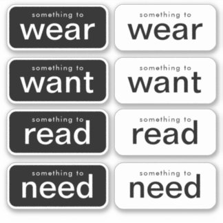 Einfach für das Geschenk machen mit Einfachheit Aufkleber