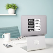 Einfach für das Geschenk machen mit Einfachheit Aufkleber (Laptop auf Schreibtisch)