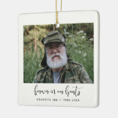 Einfach für immer in unseren Herzen Keramikornament (Links)