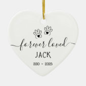 Einfach für immer Liebling Keramik Ornament (Vorne)