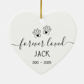 Einfach für immer Liebling Keramik Ornament (Hinten)