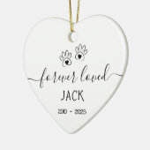 Einfach für immer Liebling Keramik Ornament (Links)