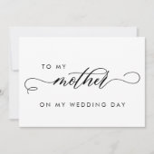 Einfach für meine Mutter am Hochzeitstag Einladung (Vorderseite)