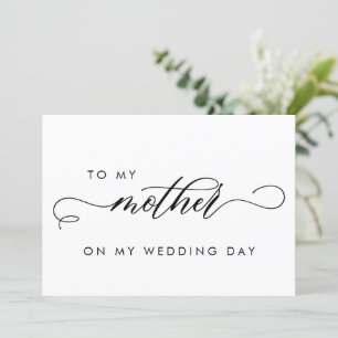 Einfach für meine Mutter an meinem Hochzeitstag Einladung