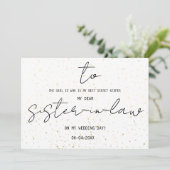 Einfach für meine Schwiegermutter an unserem Hochz (Stehend Vorderseite)