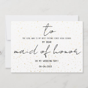 Einfach für meine Trauzeugin an unserem Hochzeitst