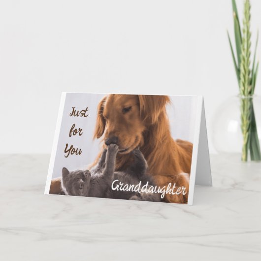 **EINFACH FÜR SIE GRANDDAUGHTER** GEBURTSTAG IST B KARTE (Vorderseite)