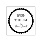 Einfach Gebacken mit Liebe Handwerk Gummistempel (Prägung)