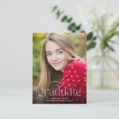 Einfach Geblüht Silver Type Foto Abschluss Postkarte (Stehend Vorderseite)