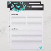 Einfach gebürstete Mini-Binder-Beilage Einladung (Vorne/Hinten)