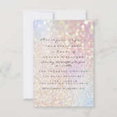 Einfach Geburtstag Bridal Rose Gold Tropfen Glitze Einladung (Vorderseite)