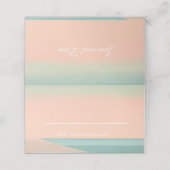 Einfach gefaltet am Meer Platzkarte (Außenseite Aufgefaltet)