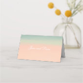 Einfach gefaltet am Meer Platzkarte (Rückseite)