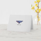 Einfach gefaltetes amerikanisches Fahnendesign Karte (Gelbe Blume)