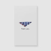 Einfach gefaltetes amerikanisches Fahnendesign Magnetkarte (Vorderseite)