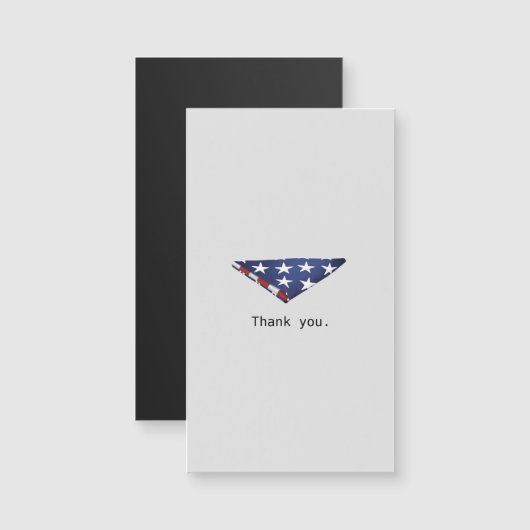 Einfach gefaltetes amerikanisches Fahnendesign Magnetkarte (Vorne/Hinten)