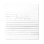 Einfach geflochtener Individuelle Name Notizblock (Vorderseite)