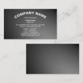 Einfach gekurbelter Text 06 - Grau Visitenkarte (Vorne/Hinten)