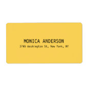 Einfach gelb Beruflich zeitgemäß (Vorne)