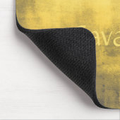 Einfach gelb grau Abstrakt Mousepad (Ecke)