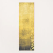 Einfach gelb grau Abstrakt Yogamatte (Vorderseite)