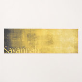 Einfach gelb grau Abstrakt Yogamatte (Vorderseite (Horizontal))