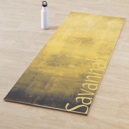 Einfach gelb grau Abstrakt Yogamatte