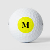 Einfach gelbe Farbe Golfball (Vorderseite)