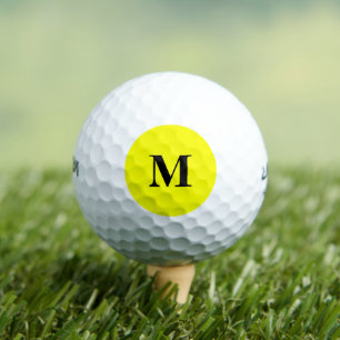 Einfach gelbe Farbe Golfball