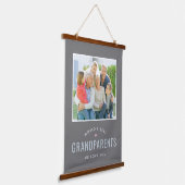 Einfach geliebtes Personalisiertes Geschenkband fü Wandteppich Mit Holzrahmen (Gewinkelt)