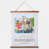 Einfach geliebtes Personalisiertes Geschenkband fü Wandteppich Mit Holzrahmen (Vorderseite)