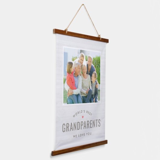 Einfach geliebtes Personalisiertes Geschenkband fü Wandteppich Mit Holzrahmen (Gewinkelt)