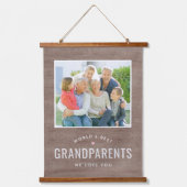 Einfach geliebtes Personalisiertes Geschenkband fü Wandteppich Mit Holzrahmen (Vorderseite)