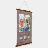 Einfach geliebtes Personalisiertes Geschenkband fü Wandteppich Mit Holzrahmen (Gewinkelt)