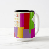 Einfach Gemustert Zweifarbige Tasse (VorderseiteRechts)