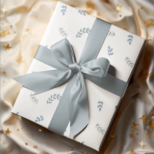 Einfach gemütlicher Boho Verlasse weißer Hintergru Geschenkpapier