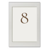 Einfach gerahmt tischnummer (Rückseite)
