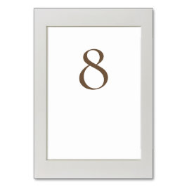 Einfach gerahmt tischnummer