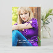 Einfach Gerahmte Ankündigung von 1 Foto Abschluss (Stehend Vorderseite)