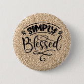 Einfach gesegnet button (Vorderseite)