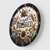 Einfach gesegnet große wanduhr (Winkel)