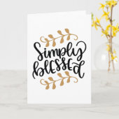 Einfach gesegnet karte (Gelbe Blume)