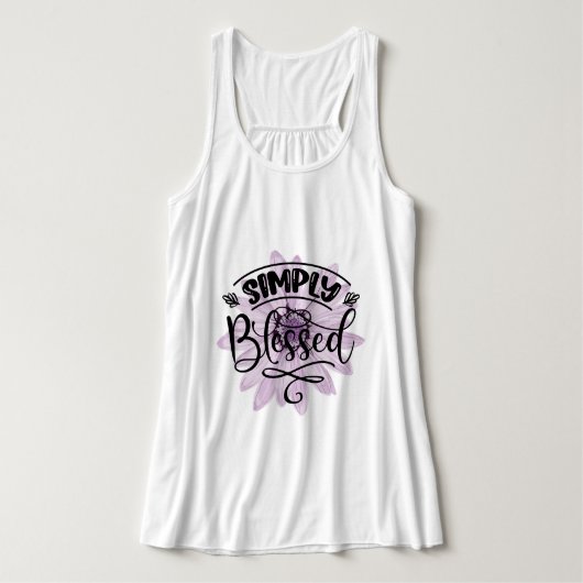 Einfach gesegnet tank top (Design Vorderseite)