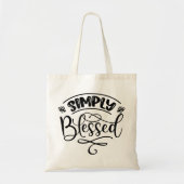 Einfach gesegnet tragetasche (Vorne)