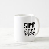Einfach gesegnete Kaffee-Tasse Kaffeetasse (VorderseiteRechts)